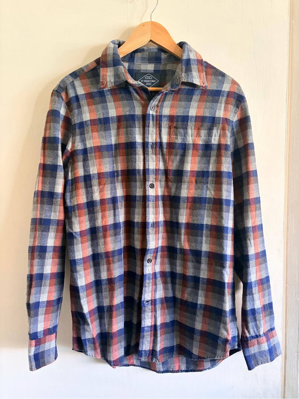 St. John's Bay Plaid Button-Down Shirt in Multi-Color